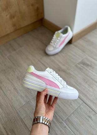 Оригінальні жіночі кросівки puma court classic vulc formstrip 396558-22 кеди новий стан