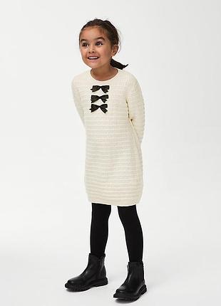 Сукня плаття в'язана з бантиками m&s