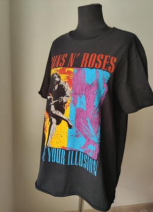 Футболка жіноча guns'n'roses xl чорна amplifled