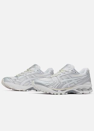 Asics gel x jjjjound kayano 14 silver white
