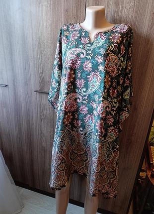 Блуза-туніка жіноча bold & beutiful pp over size шовк