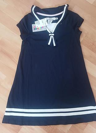 Летнее платье в стиле морячка h&amp;m 8-10 лет