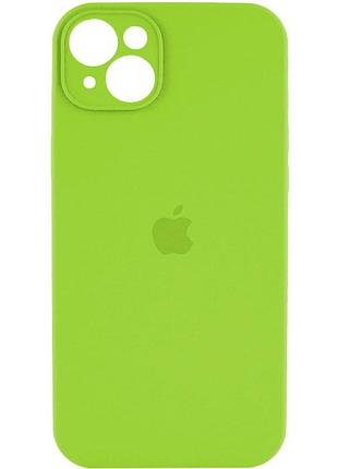 Чохол для смартфона silicone full case aa camera protect for apple iphone 15 24,shiny green