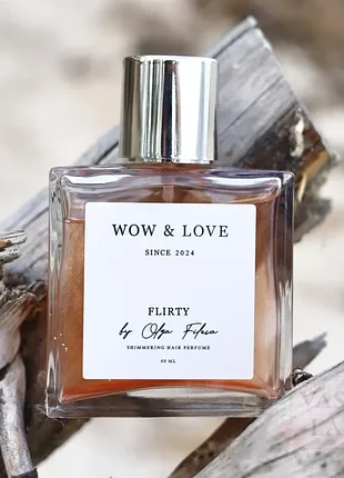 Парфюм-блеск для волос с шиммером flirt by olga fileva wow &amp; love 60ml