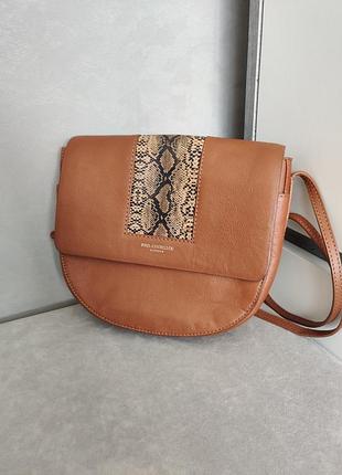 Paul costelloe кожаная сумка кросс боди