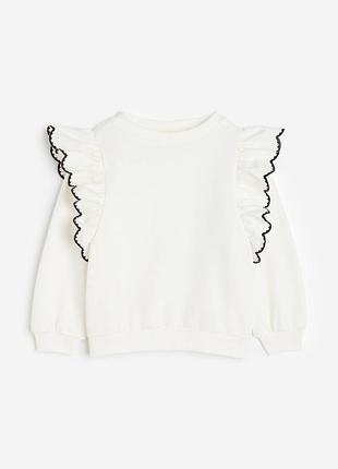 Світшот з оборками h&m