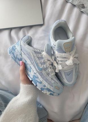 Женские кроссовки nike p-6000 blue