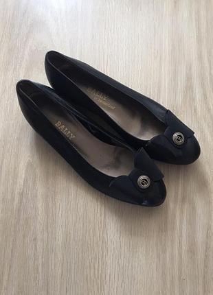 🖤 туфлі жіночі чорні шкіряні 36 37 bally
