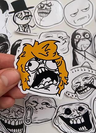 Наклейки/наліпки troll face