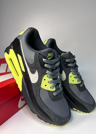 Кросівки nike air max 90 grey/green