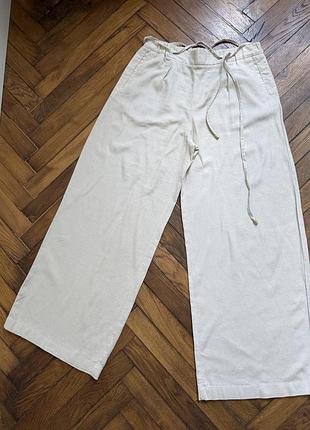 Штани брюки zara льон