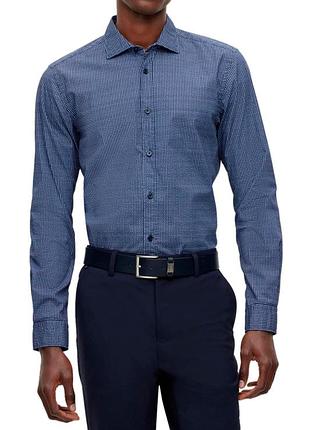 Сорочка\рубашка hugo boss s-roan spread slim fit stretch shirt