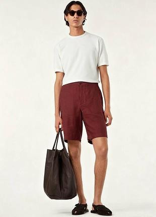 Чоловічі шорти з льону loro piana