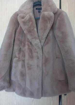 Шуба new look колір  карамель  l