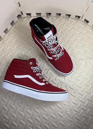 Оригинальные кеды vans высокие текстильные детские