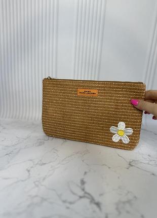 Брендова плетена косметичка marc jacobs