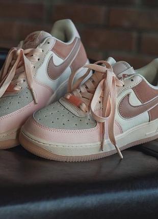 Кросівки nike air force 1 з натуральної шкіри та замші топ якість 36,37,39