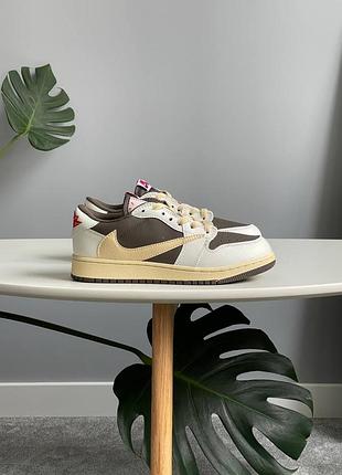 Кросівки jordan 1 retro low og sp travis scott reverse mocha