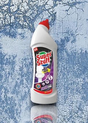 Гель для чищення унітазів super stuff max power, 1 л