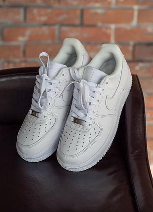 Кросівки nike air force 1 з натуральної шкіри топ якість 36,41 розмір