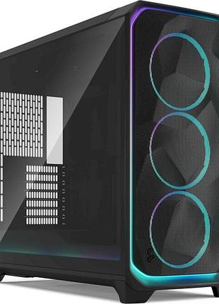 Компьютерный корпус fractal design meshify 3 xl черный full tower e-atx без блока питания ambience pro rgb tg light tint