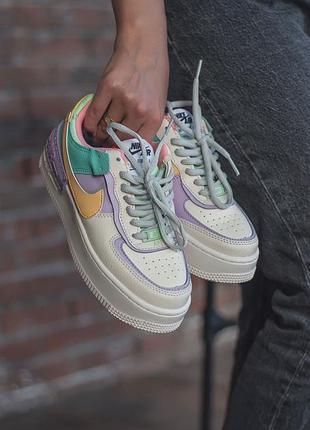 Кросівки nike air force shadow з натуральної шкіри на високій підошві топ якість 36,38,39