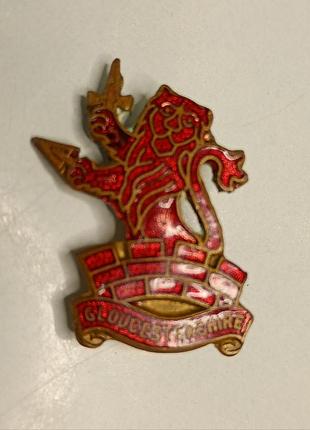 Винтаж нагрудный знак gloucestershire regiment винтажный нагрудный знак