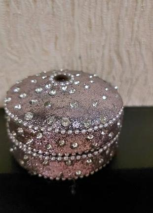 💜💜💜миниатюрная шкатулка в стразах💜💜💜