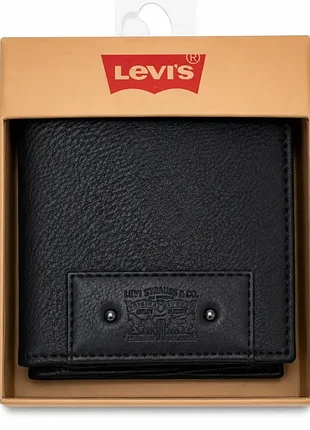 Гаманець чоловічий levi's оригінал 31lp220192 black, портмоне levi's, гаманець чоловічий, привезений зі сша