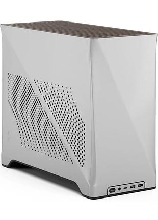 Корпус fractal design era 2 fd-c-era2n-01, mini-itx, без блока живлення, сріблястий