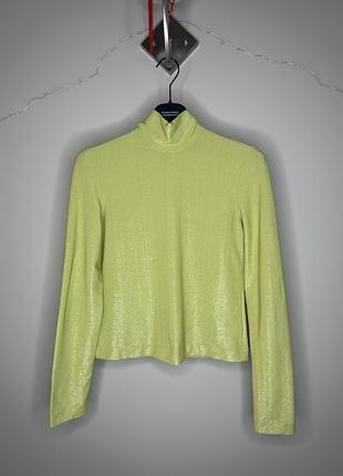 Гольф max mara max&co із люрексом салатового кольору xs–s