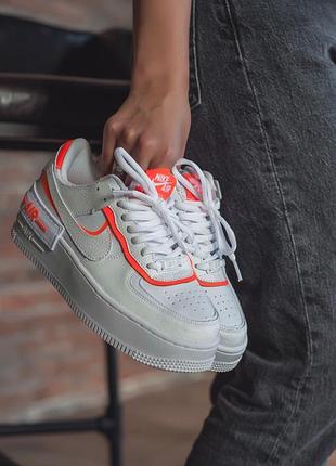 Кросівки nike air force shadow з натуральної шкіри на високій підошві топ якість 38 розмір
