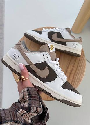 Кроссовки nike dunk low teddy brown