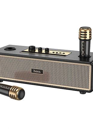 Портативна колонка hoco bs63 graceful wireless dual-mic bt speaker, 10w*2, black