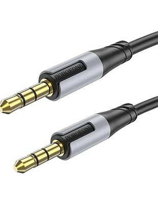 Аудіокабель borofone bl19 3.5mm male to 3.5mm male, tpe, 1m black