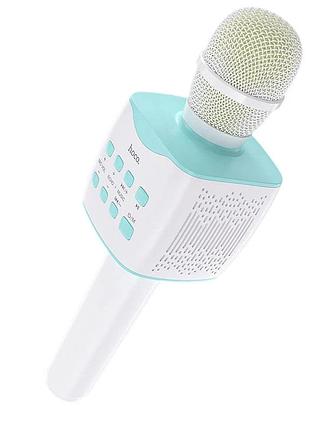 Портативна колонка-мікрофон hoco bk5 cantando karaoke microphone, 5w, blue