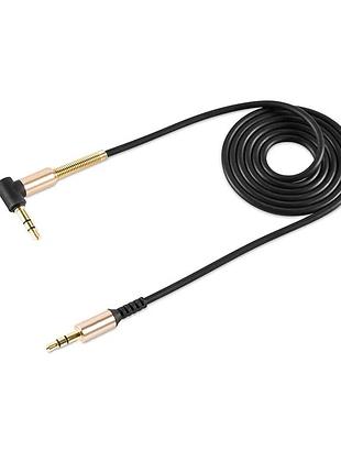 Аудіокабель hoco upa02 3.5mm male to 3.5mm male, tpe, 1m, black