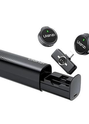 Бездротова мікрофонна система ulanzi a21 wireless microphone, dual-mic, (type c) black