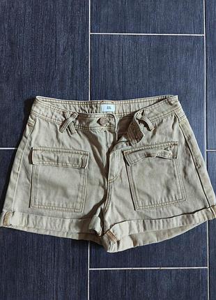 Шорты бежевые, шорты джинсовые river island