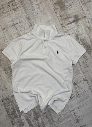 Поло polo ralph lauren жіноче біле, розмір s-m