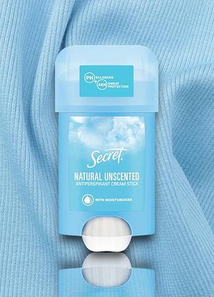 Антиперспірант крем-стік secret natural unscented 40 мл