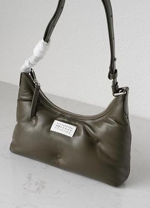 Сумка шкіра чорна хакі молочна maison margiela bag бренд