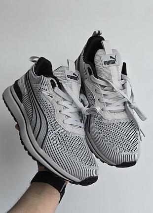Кросівки puma rs running system • light grey / black