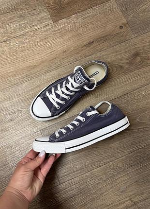 Низькі кеди converse chuck taylor all star ox р.40, устілка 26см, стопа до 25,5см, сині