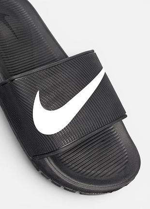Шлепанцы nike kawa slide • black / white 2