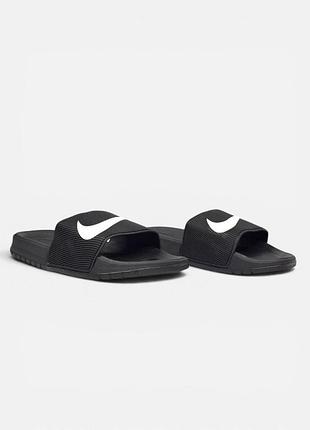 Шлепанцы nike kawa slide • black / white 7