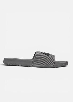 Шлепанцы nike kawa slide • grey / black 3