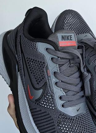 Мужские кроссовки nike zoom winflo • graphite / black / red 4