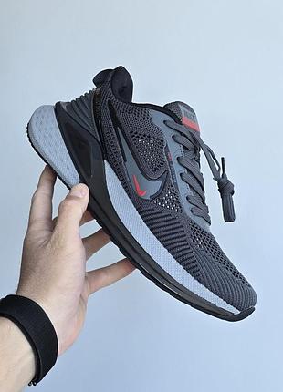 Мужские кроссовки nike zoom winflo • graphite / black / red 9