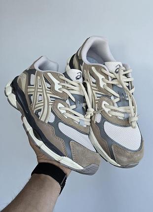 Мужские кроссовки asics gel-nyc • taupe grey